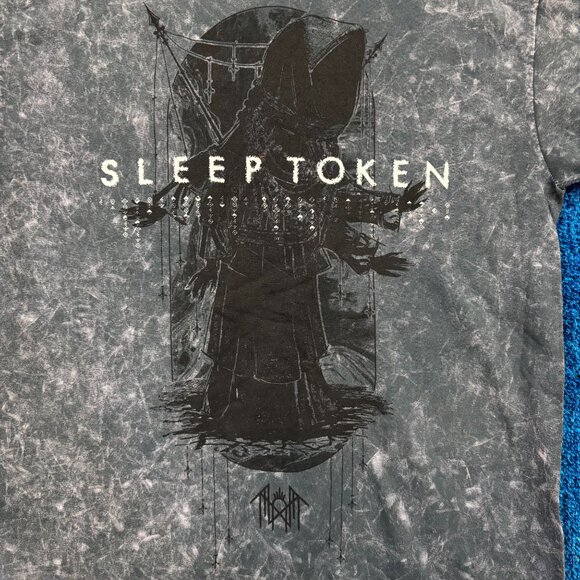 Sleep Token Aqua Regia Mineral Wash Rock T-Shirt Size Medium - Picture 2 of 4